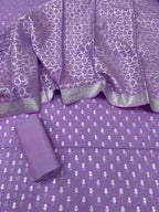 Benarsi Silver Zari Lorex Suit