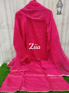 Beautiful Uppada Silk Suit with sequins