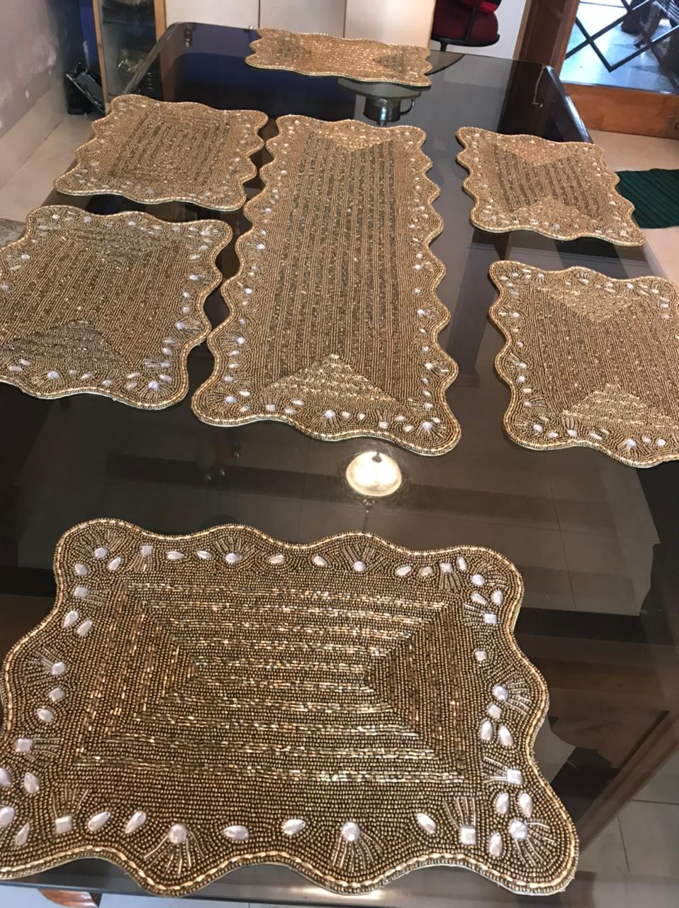 Beautiful Beaded Dining Mats