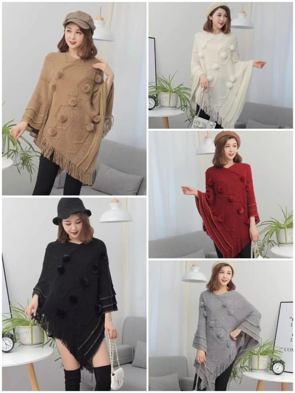 Pom pom Poncho