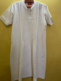 Chikan Pin Tuck Night Dress(Knee Length)
