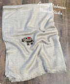 Woolen Stoles with beaded patch