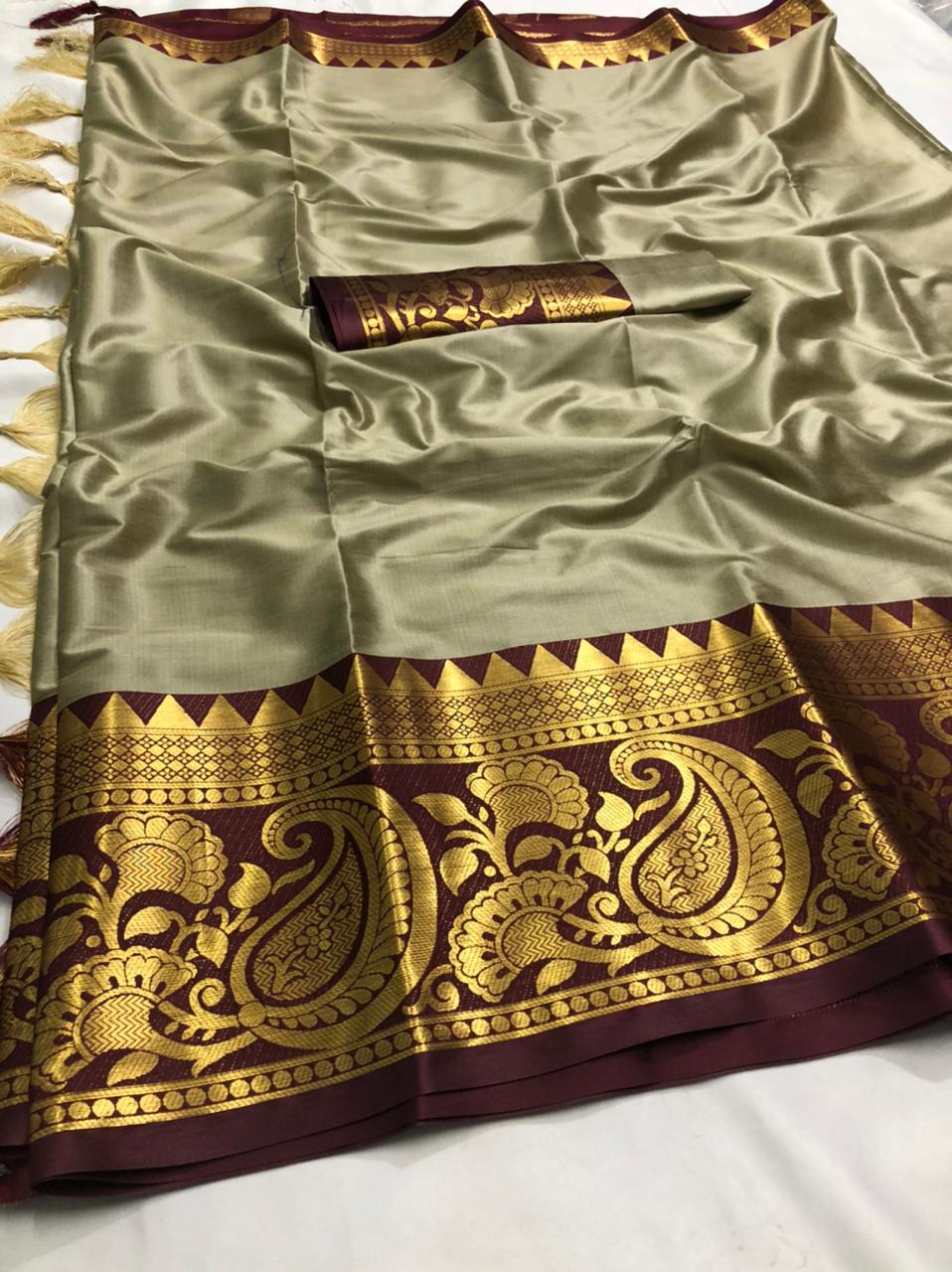Beautiful Mercerised Cotton Silk Sarees