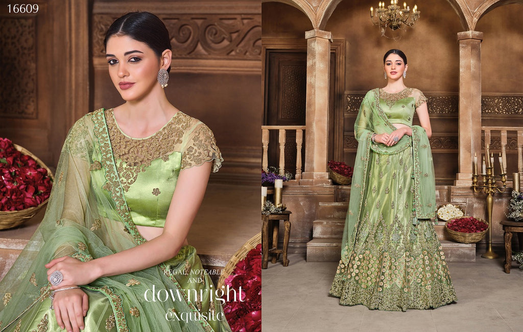 Beautiful Net and Satin Silk Lehengas