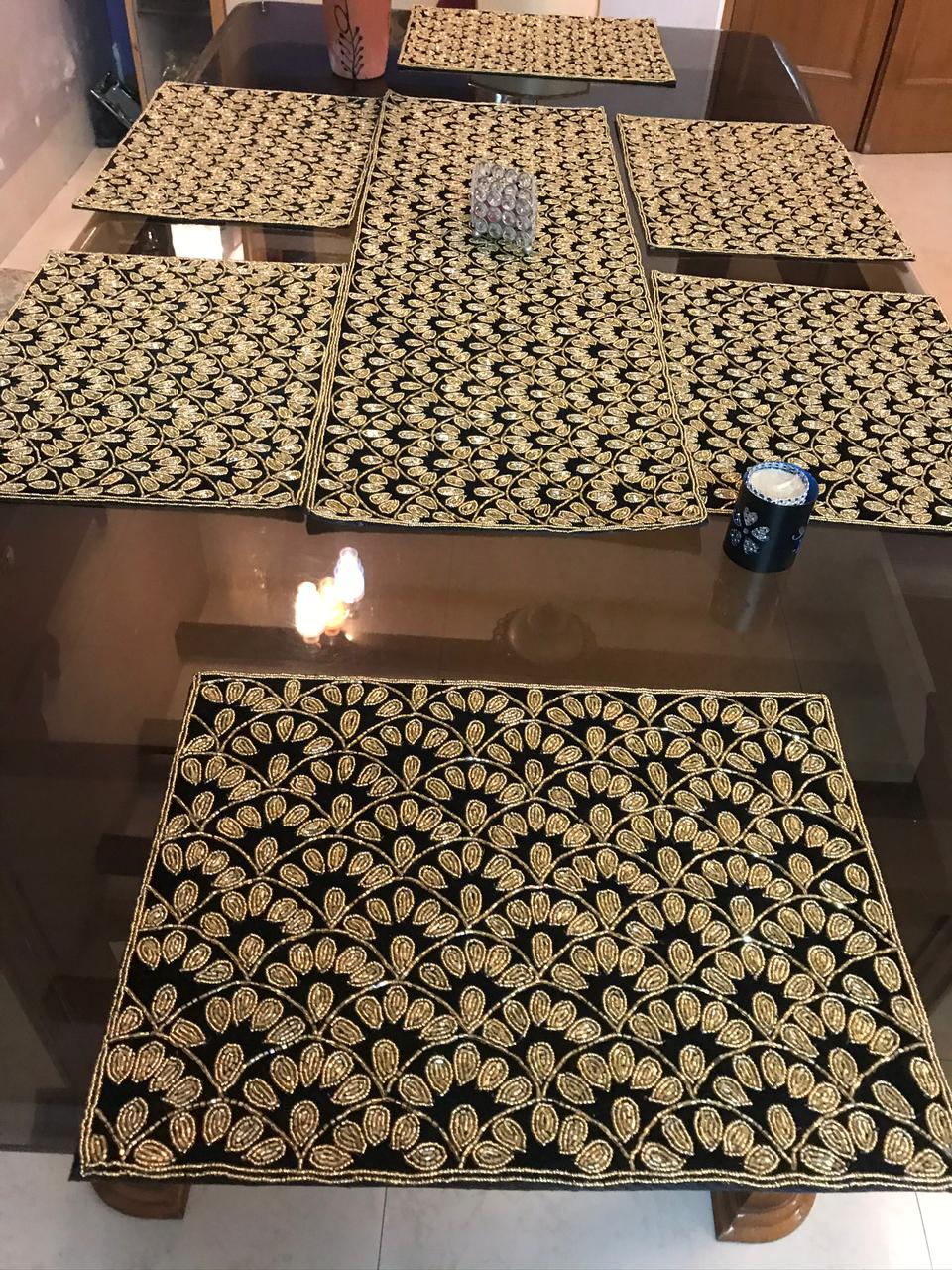 Beautiful Beaded Dining Mats