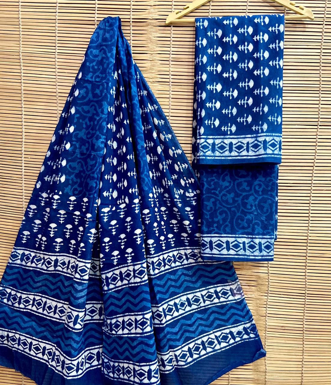 Hand-Block Printed Cotton Suits