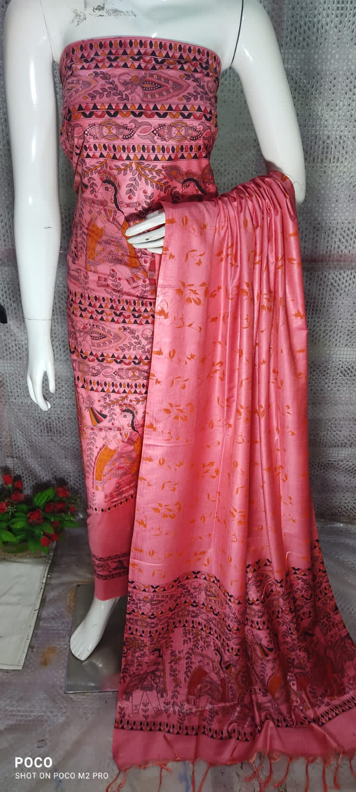 Madhubani Katan Silk Suits