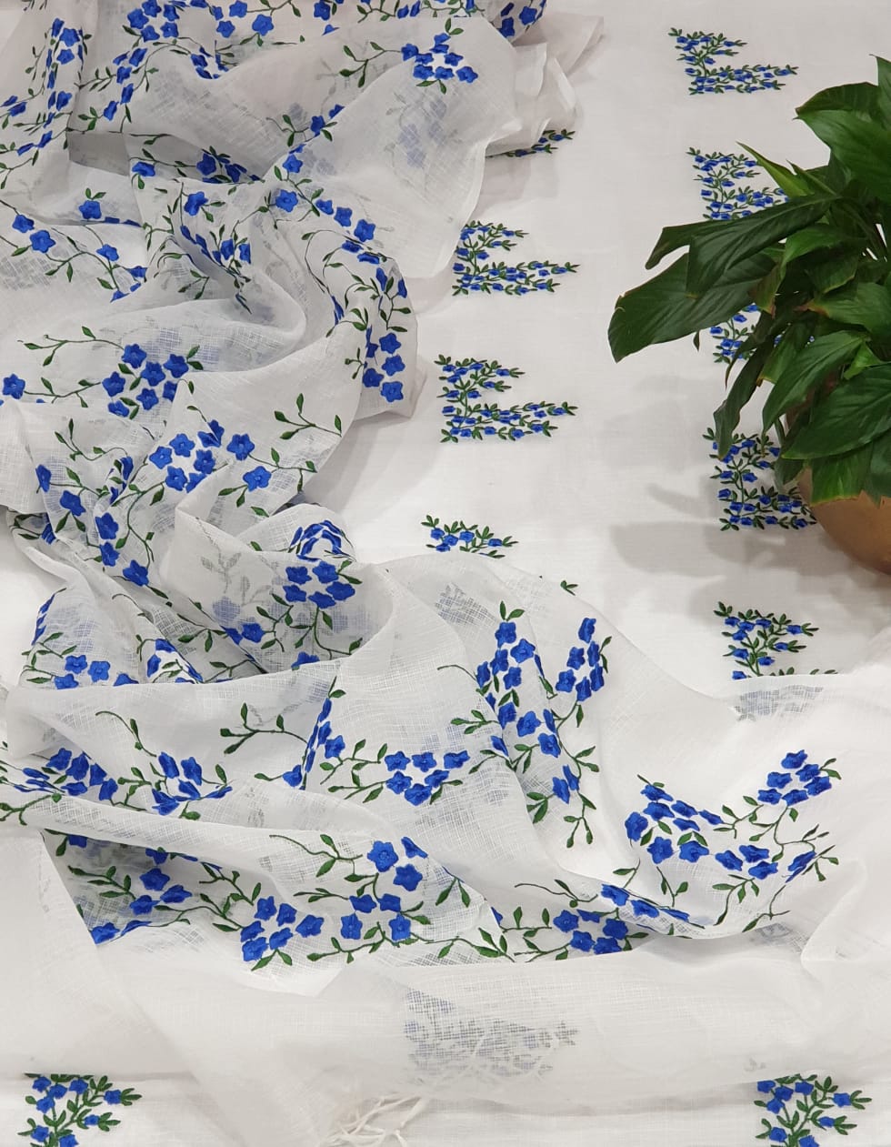 Beautiful embroidered Kota doriya suit