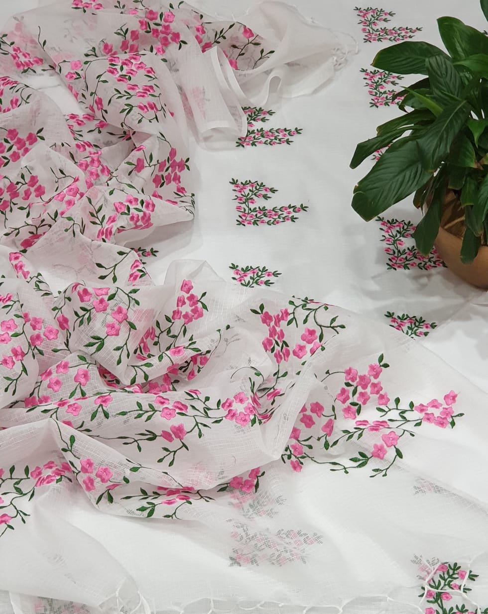 Beautiful embroidered Kota doriya suit