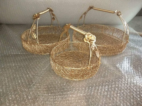 Iron Dolphin Basket Set