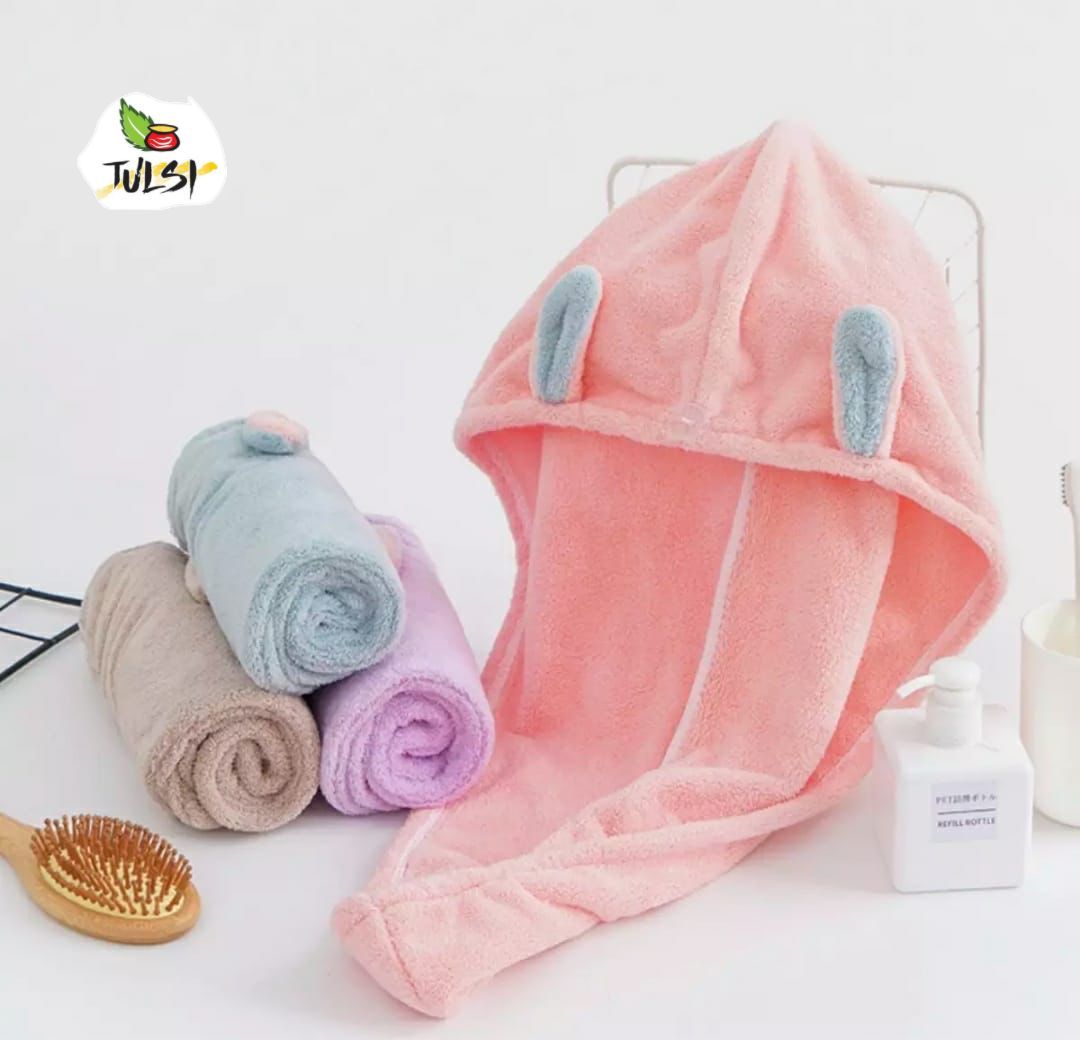 Womens Cleft Lip Ear Towel Hair Cap