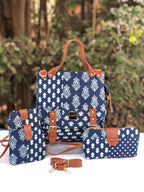 Ikat Handbag (3 piece set)