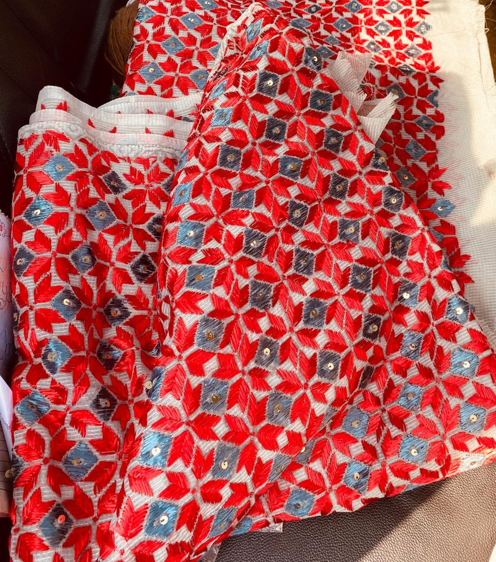 Kota Doriya Embroidered Saree