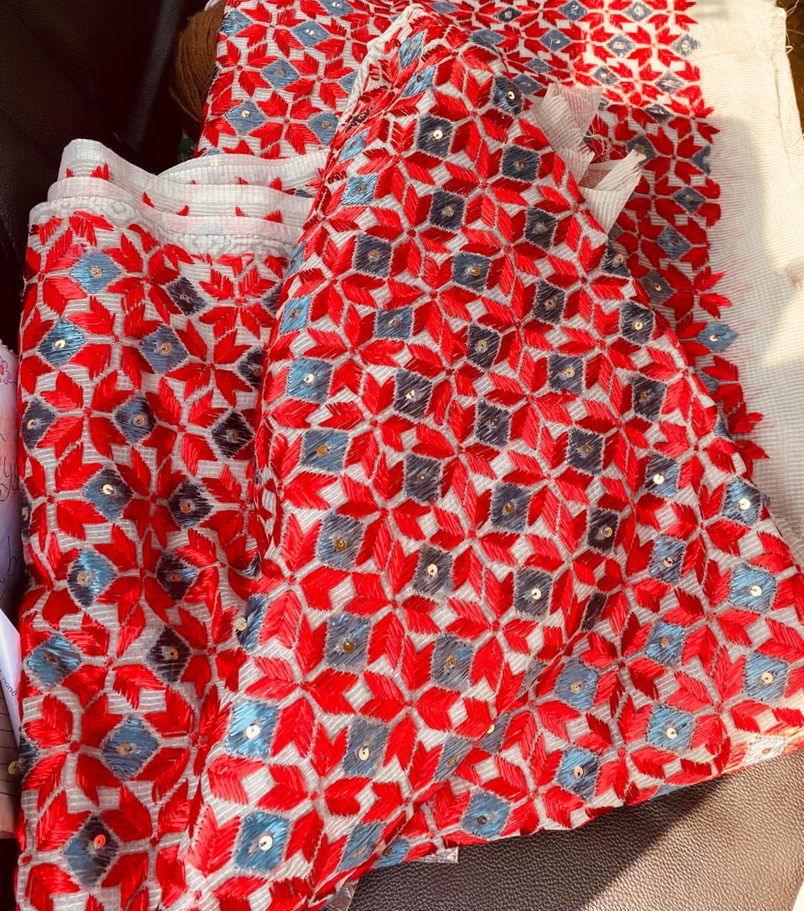 Kota Doriya Embroidered Saree