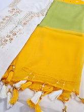 Load image into Gallery viewer, Digital Cotton Khadi Shirt, Chiffon Dupatta n Cotton Bottom