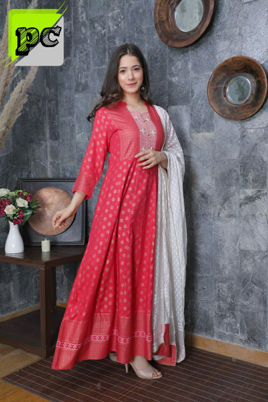 Flair Kurti with Dupatta