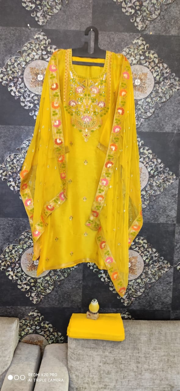 Uppada Silk Suit with Shantoon Bottom
