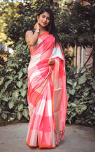 Load image into Gallery viewer, Soft Linen Silk Saree