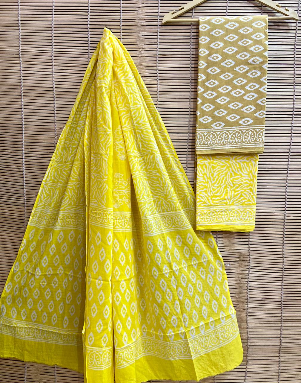Hand-Block Printed Cotton Suits
