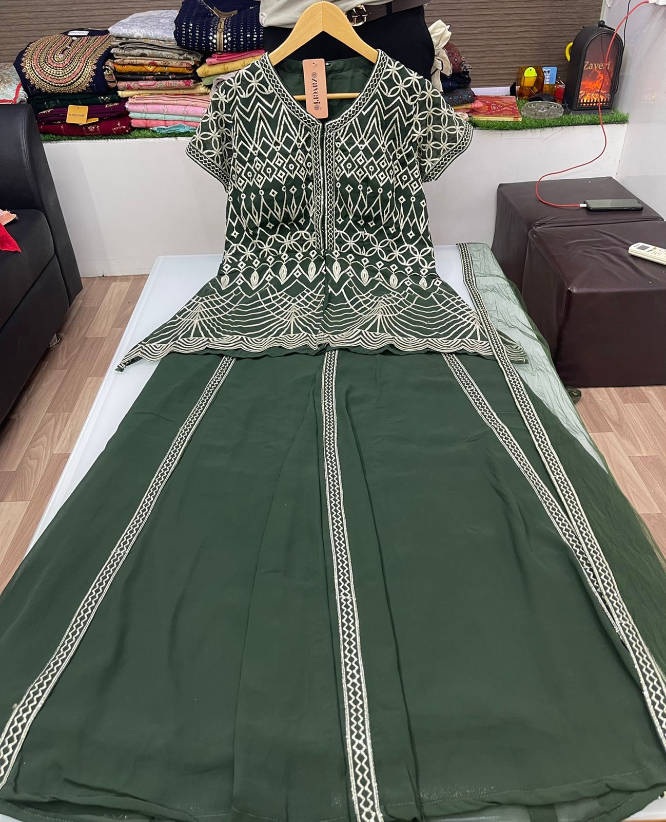 Beautiful Georgette Kurti Sharara