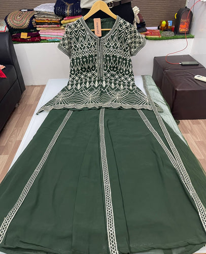 Beautiful Georgette Kurti Sharara