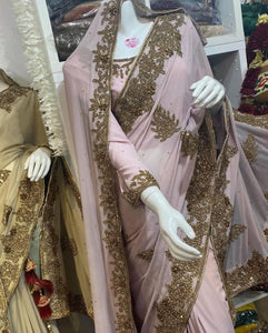 Georgette Embroidered Sarees