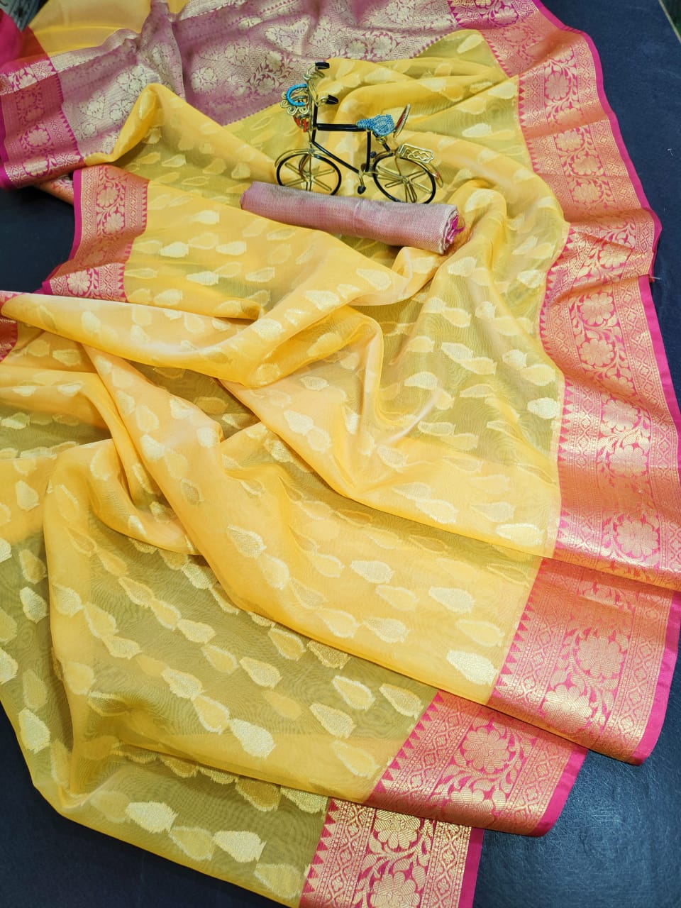 Benarsi Kora Organza Silk Sarees