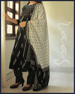 Cotton Block-print Kurta with Pant