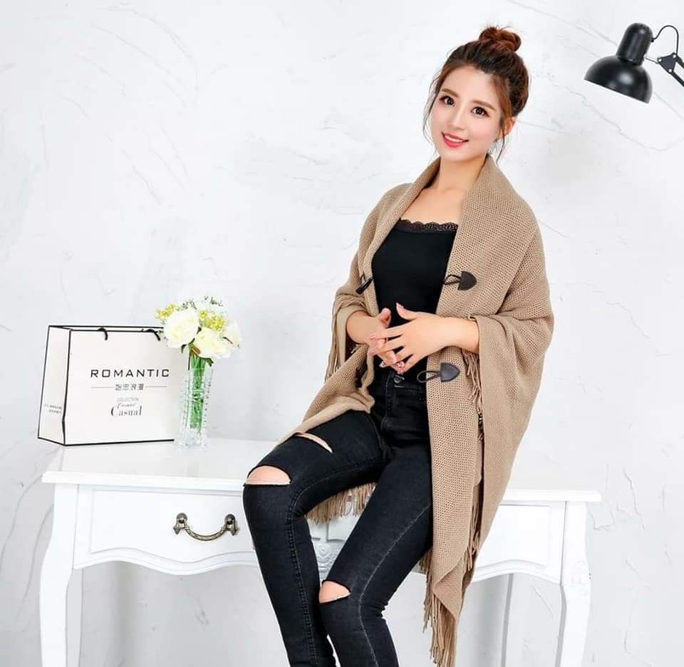 Winter Loose Cardigan/Shawl/Kimono/Poncho