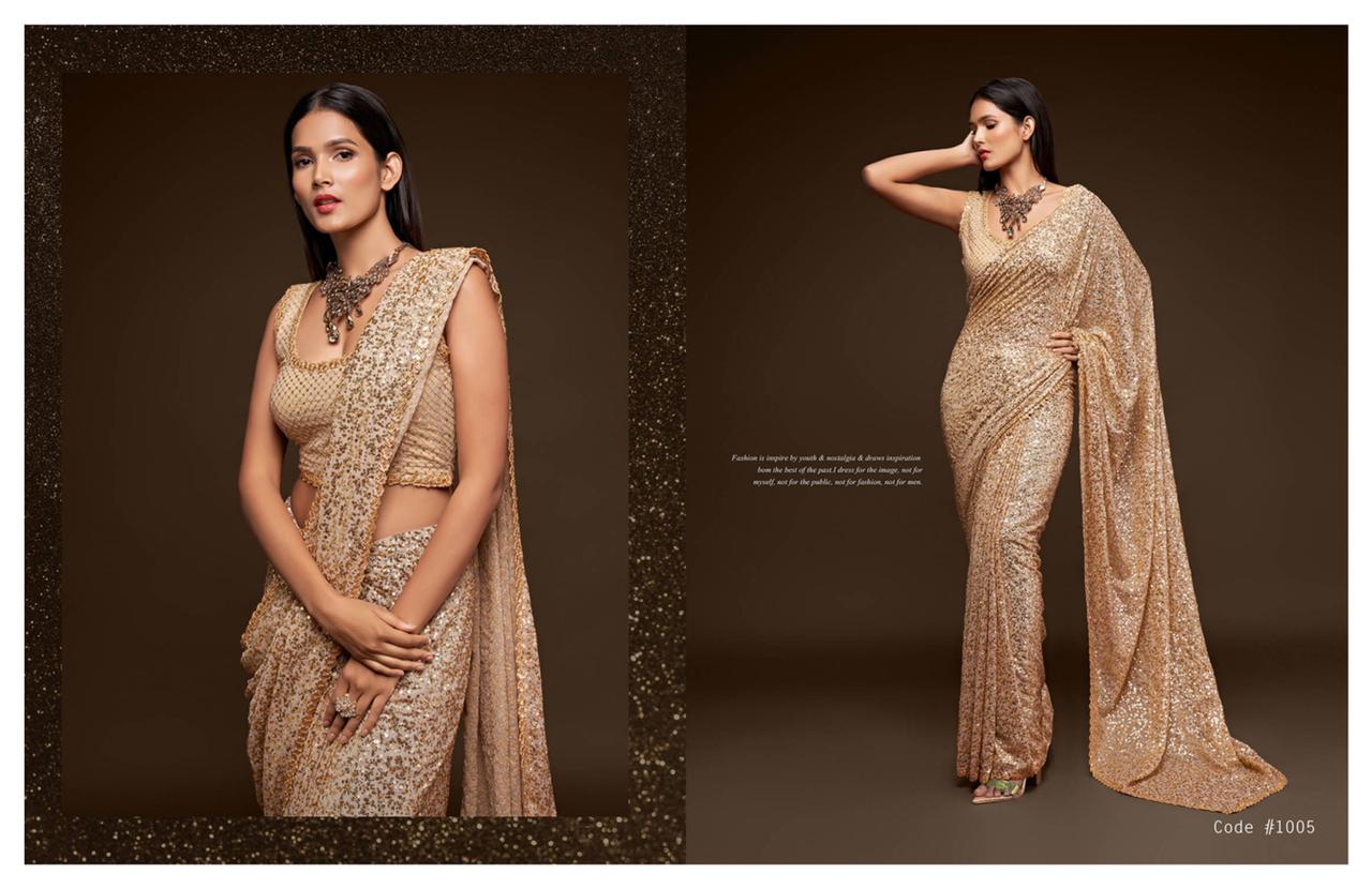 Starlit Sequins Party Sarees