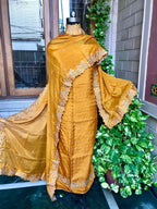 Embroidered Silk Suit