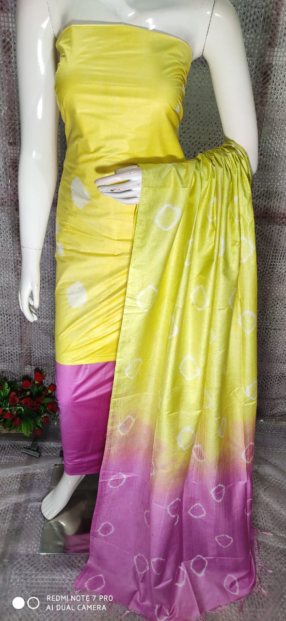 Shibori Design Silk Suits