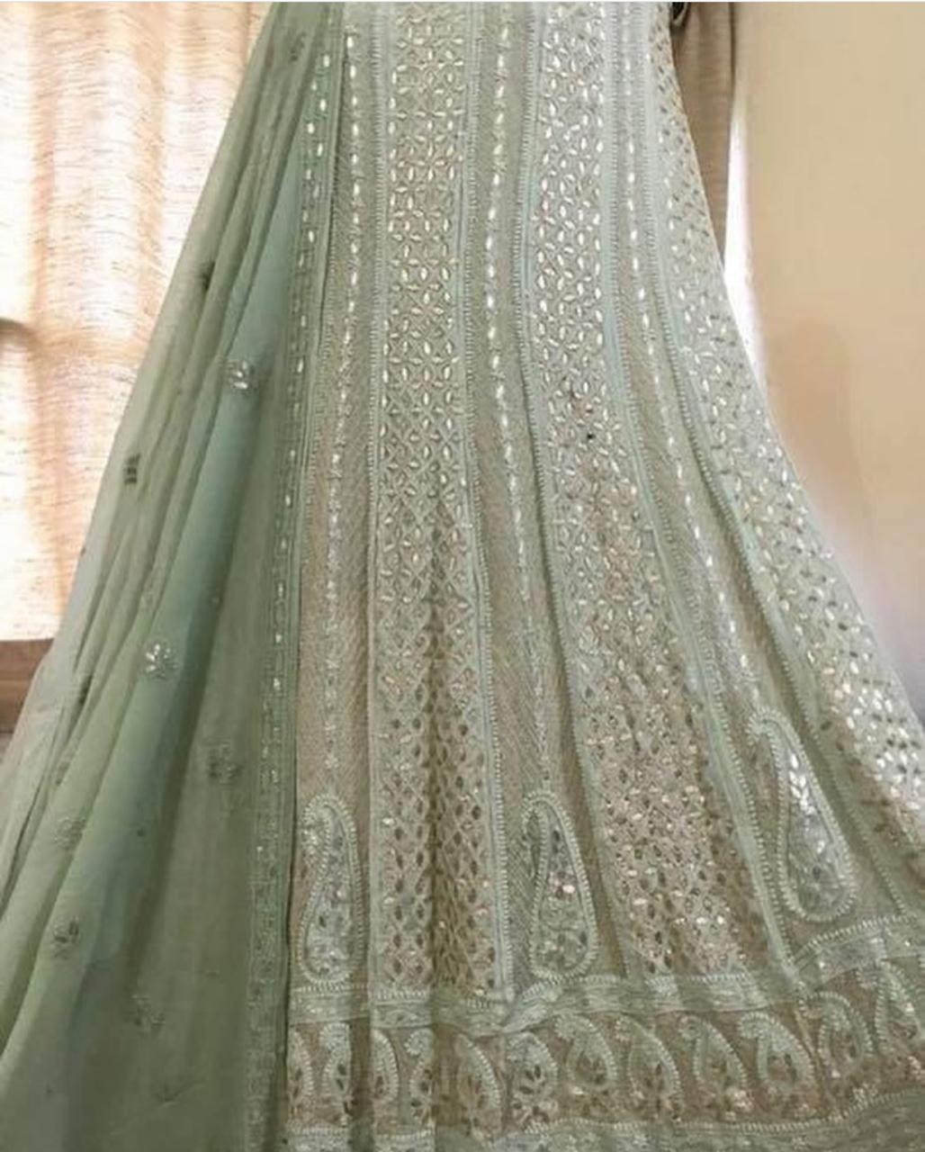 Viscose Georgette Anarkali (Gown) with Dupatta