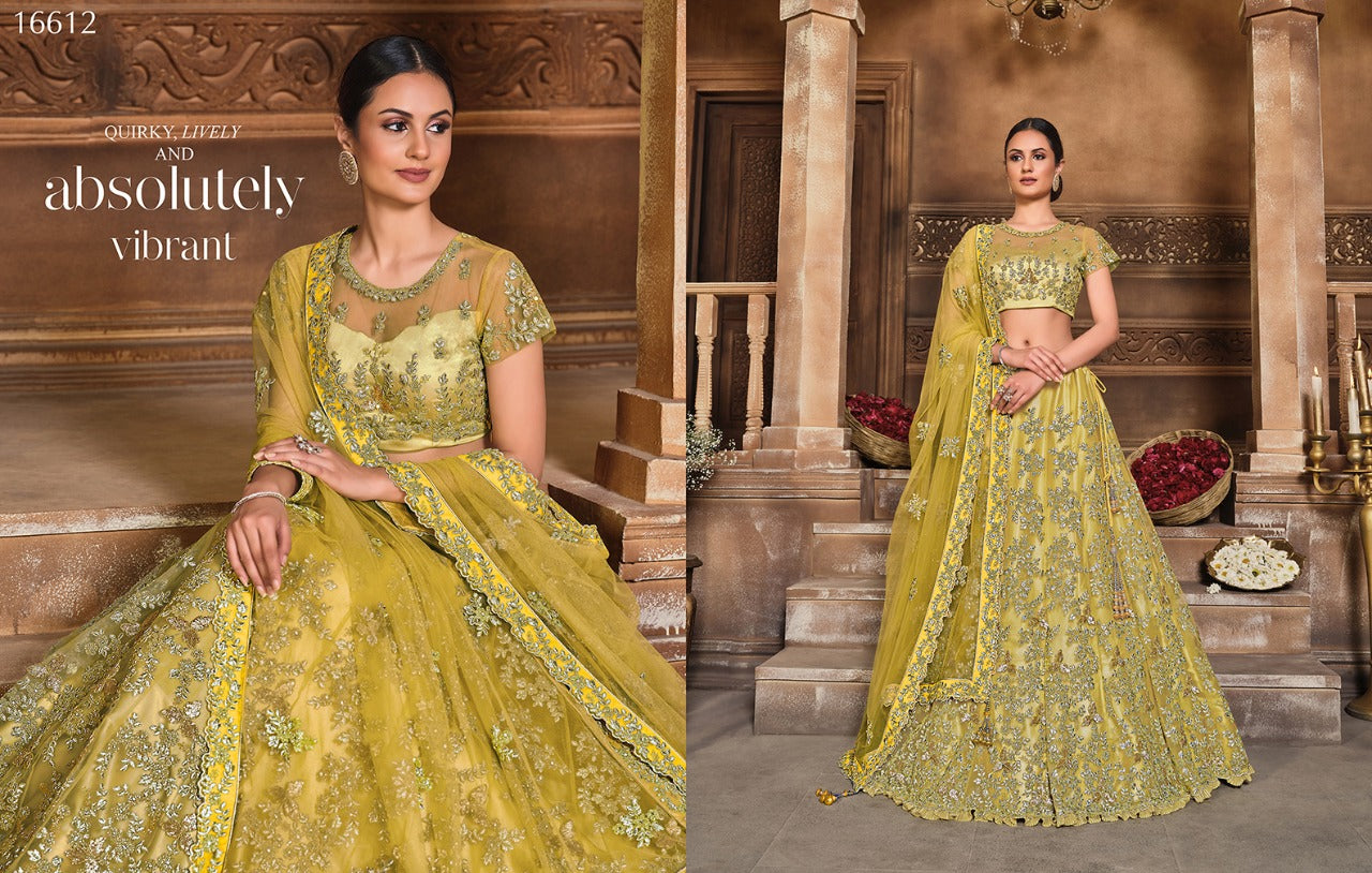 Beautiful Net and Satin Silk Lehengas