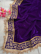 Designer Velvet Saree