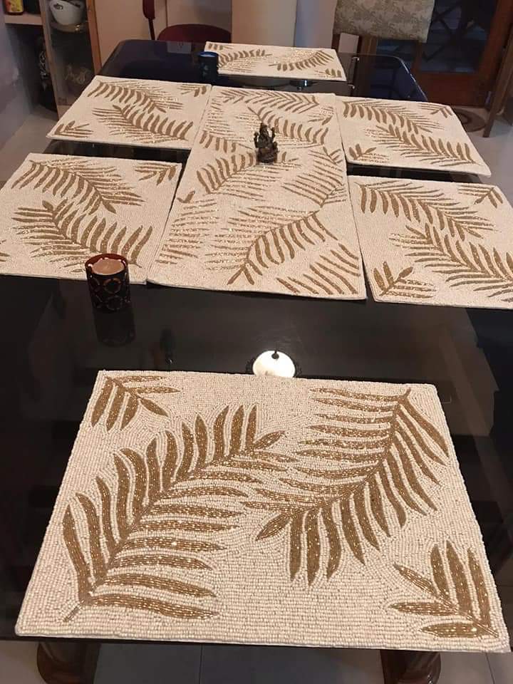 Beautiful Beaded Dining Mats