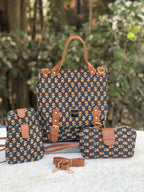 Ikat Handbag (3 piece set)