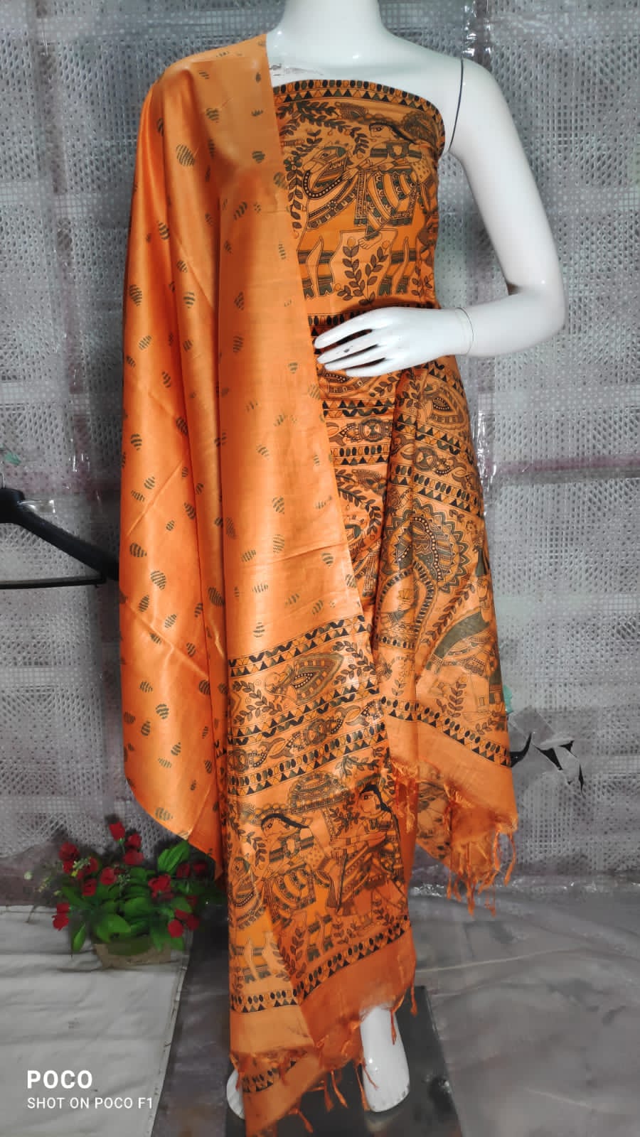 Madhubani Katan Silk Suits