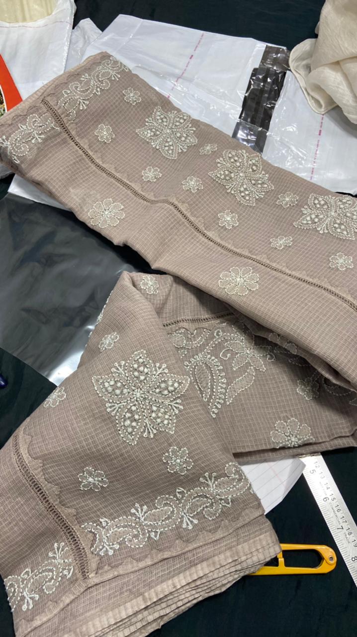 Chikankari Kota Doriya Sarees