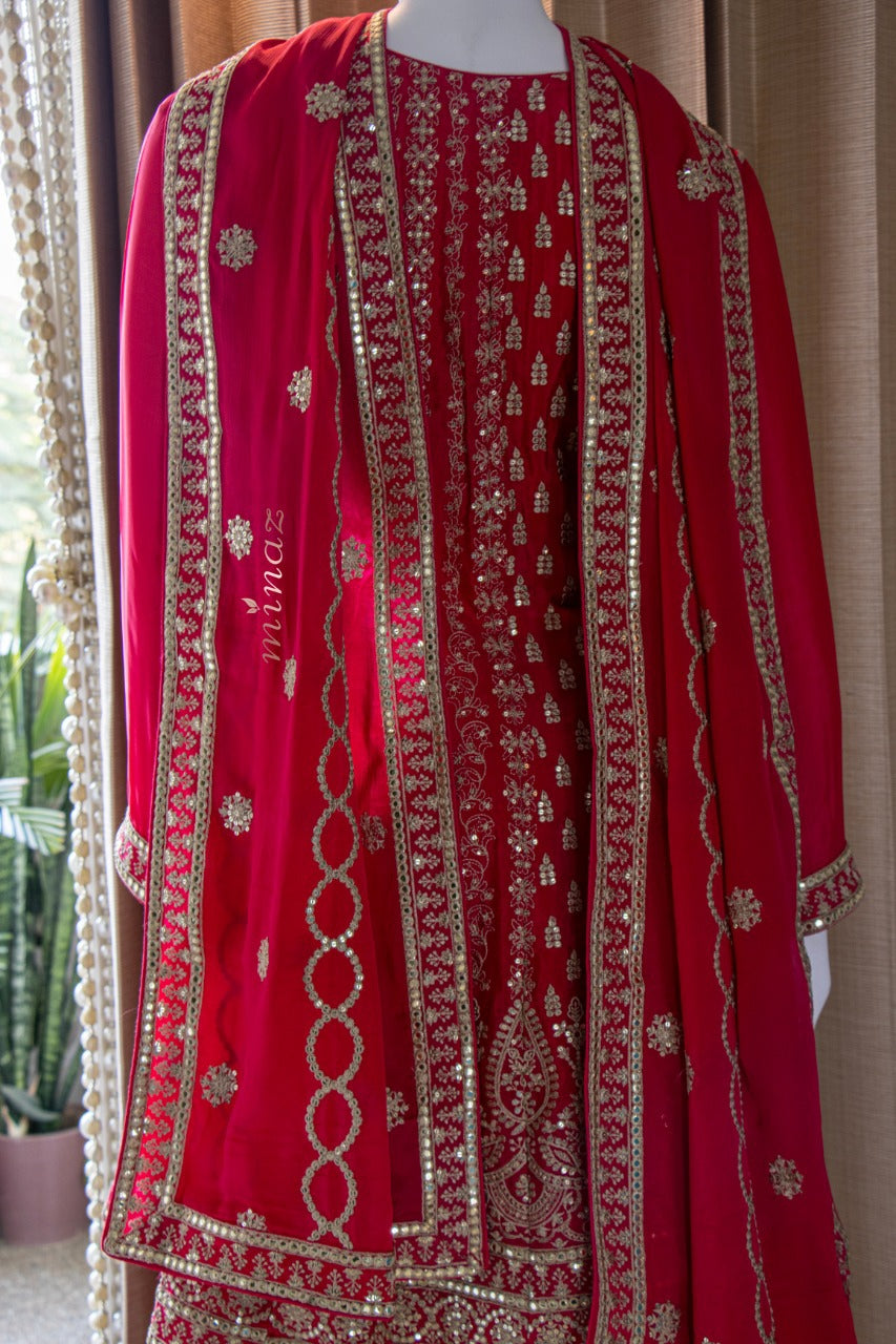 Chinnon Short Anarkali with Salwar