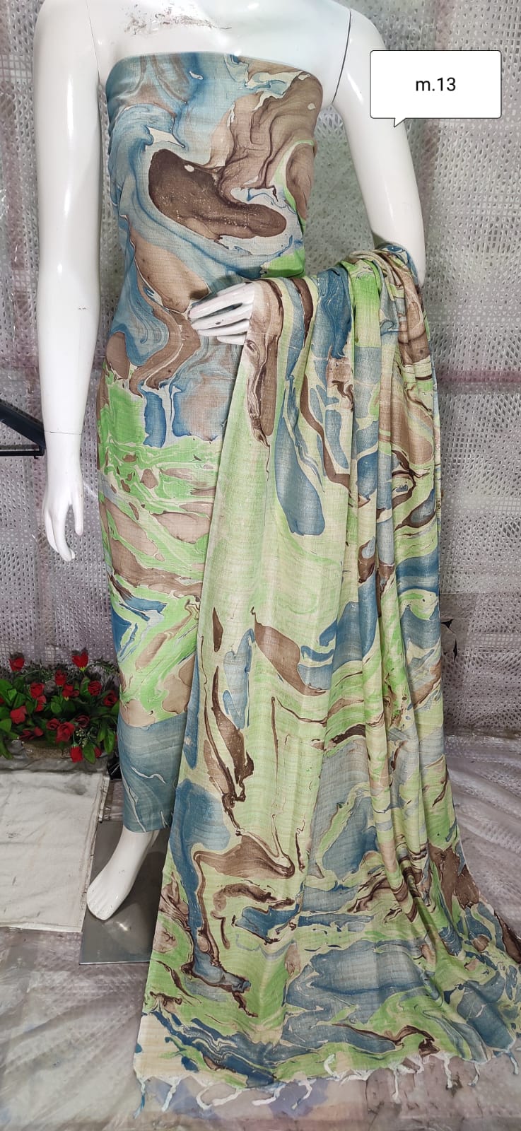 Khadi Silk Dress Material