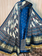 Satin Silk Top n with Gaji Silk Dupatta
