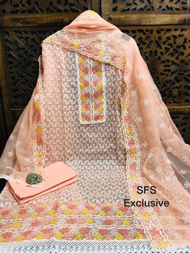 Kota Embroidered Suit Cotton Bottom