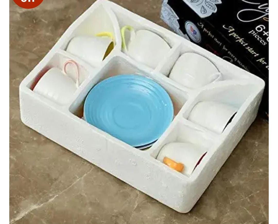 Bharat Mix Color Tea Cups