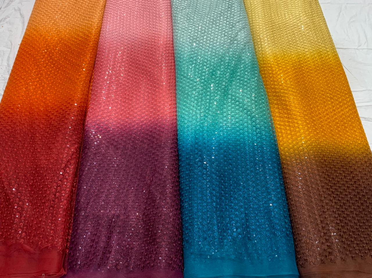 Beautiful Net Embroidered Sarees