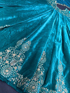 Velvet Anarkali with embroidery
