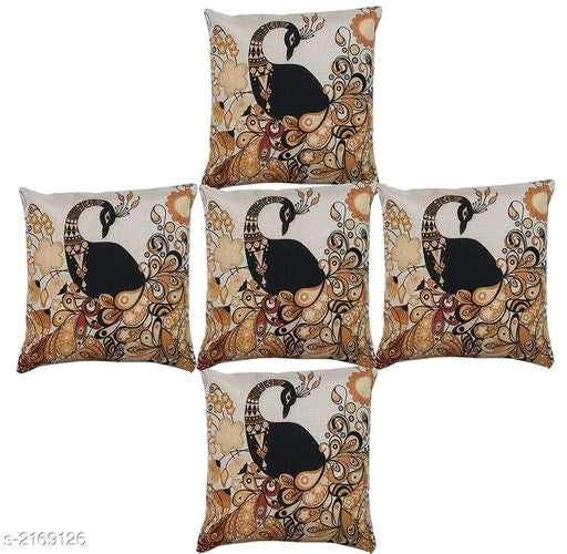 Comfy Stylish Jute Printed Cushion Covers Vol 17 M1