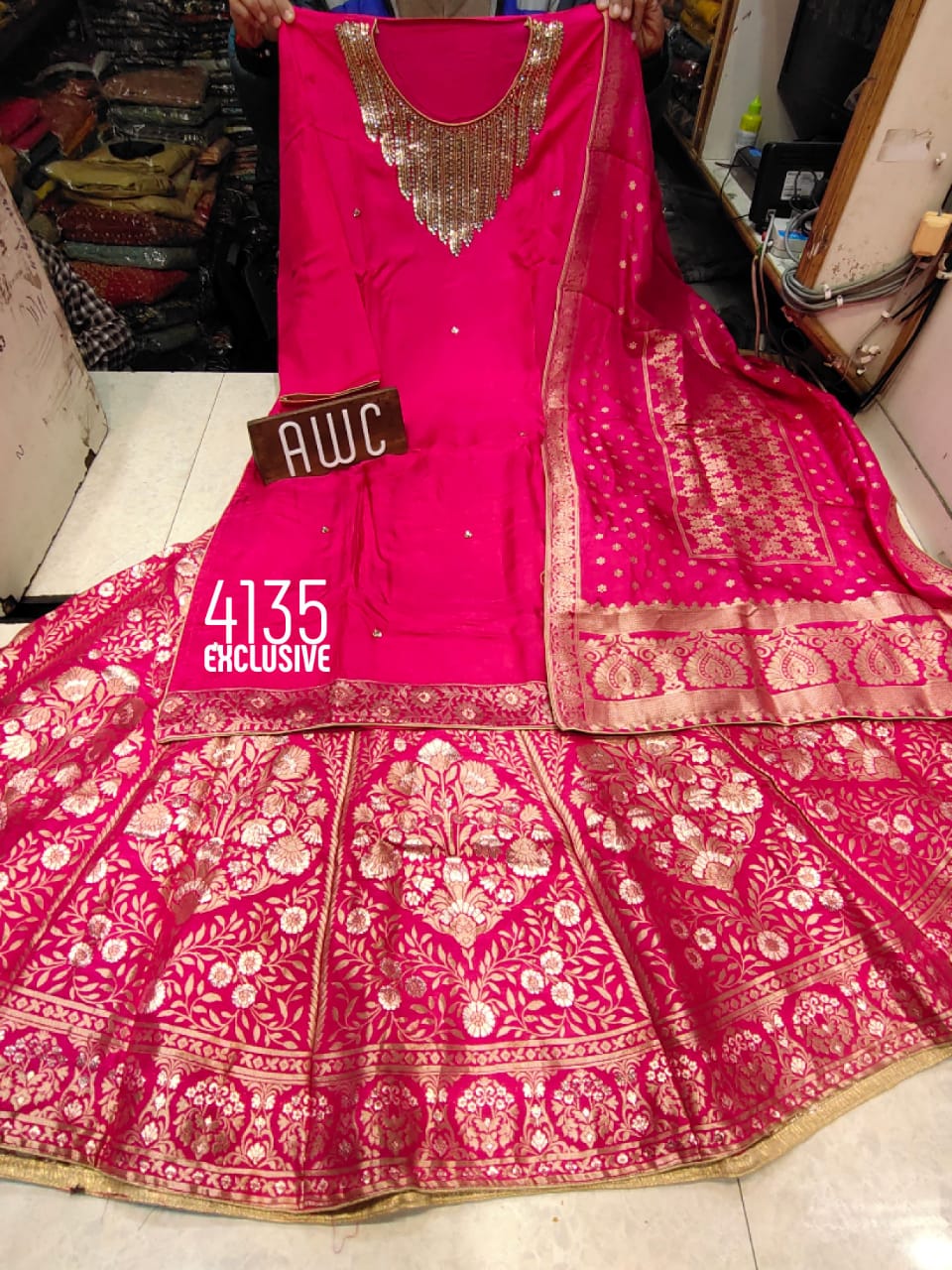 Uppada Silk Skirt Set