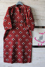 Cotton Ikat Stitched Shirt with Pant