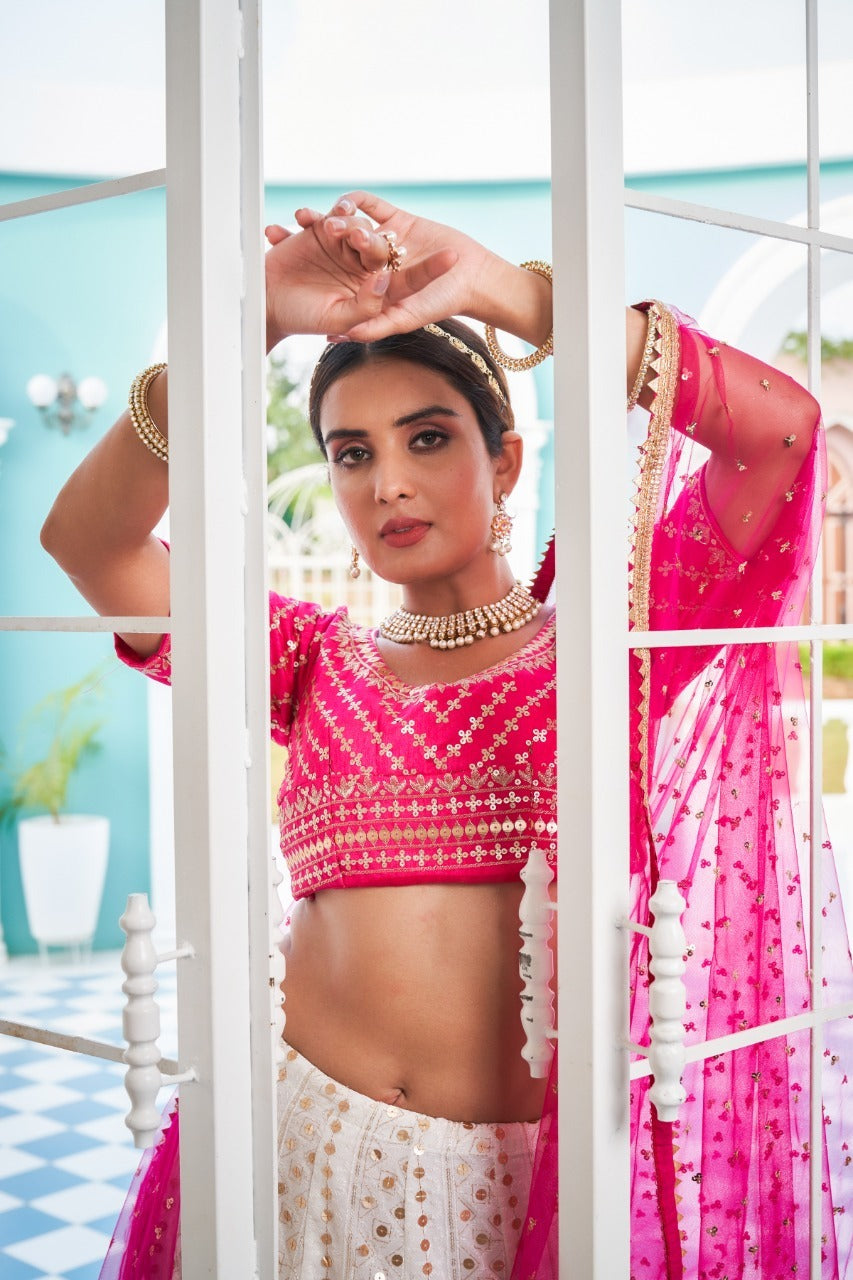 Beautiful Sequins Lehenga Choli Collection